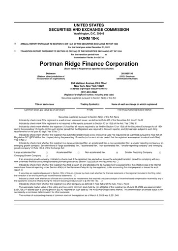 Thumbnail BCP Investment Corporation 10-K Annual Report 2022