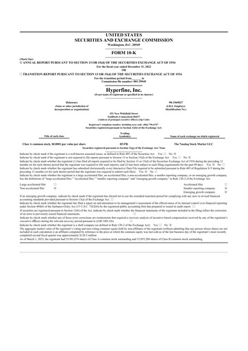 Thumbnail Hyperfine 10-K Annual Report 2022