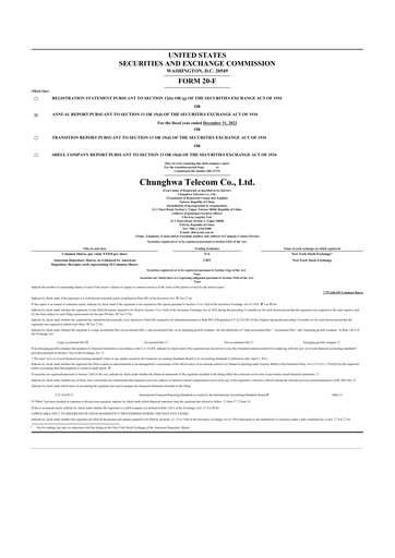 Thumbnail Chunghwa Telecom 20-F Annual Report 2022