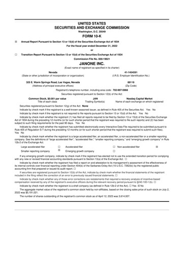 Miniature ALT5 Sigma 10-K Rapport annuel 2022