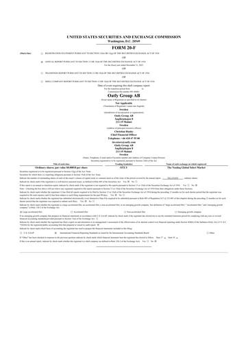 Thumbnail Oatly 20-F Annual Report 2022