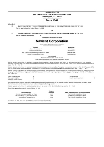 Vorschaubild Navient 10-Q Quartalsbericht 2023 