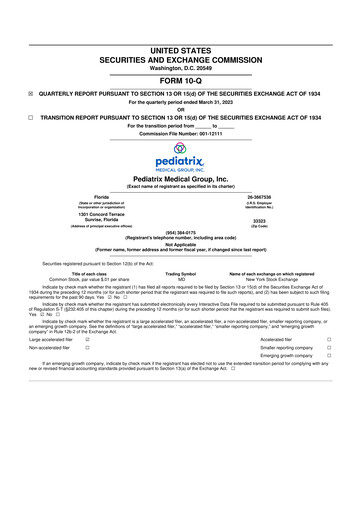 Thumbnail Pediatrix Medical Group 10-Q Quarterly Report FY2023 