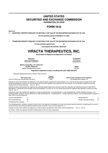 Thumbnail Viracta Therapeutics 10-Q Quarterly Report FY2023 