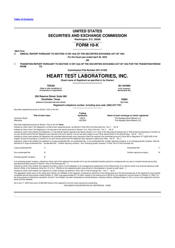 Thumbnail HeartSciences Inc. 10-K Annual Report 2023