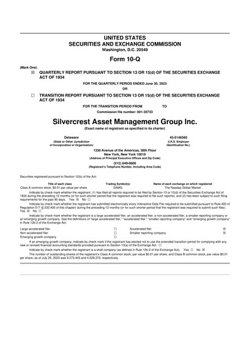 Thumbnail Silvercrest Asset Management Group 10-Q Quarterly Report FY2023 