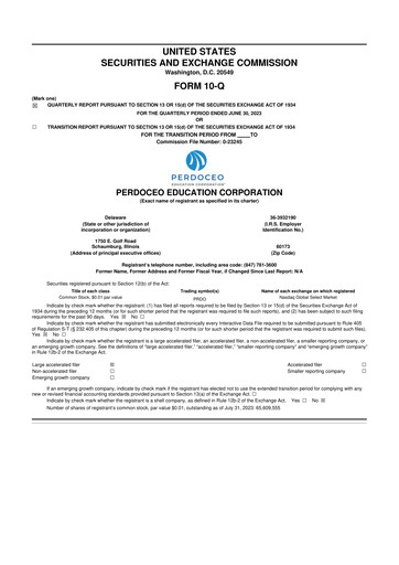 Thumbnail Perdoceo Education 10-Q Quarterly Report FY2023 