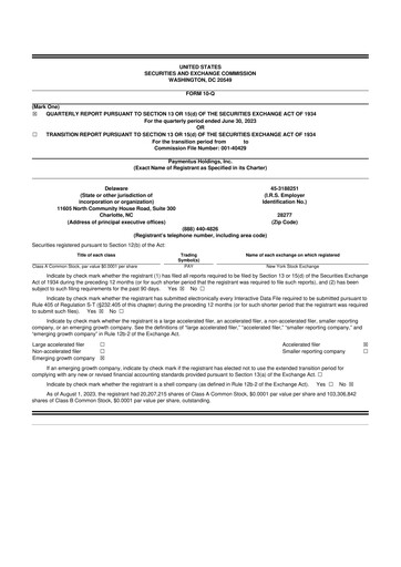 Miniature Paymentus 10-Q Rapport trimestriel 2023 