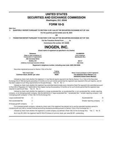 Thumbnail Inogen 10-Q Quarterly Report FY2023 