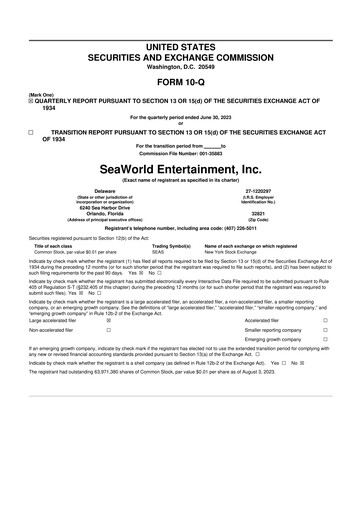 Thumbnail United Parks & Resorts 10-Q Quarterly Report FY2023 