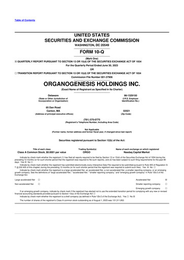 Thumbnail Organogenesis 10-Q Quarterly Report FY2023 