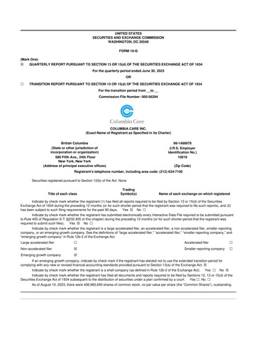 Thumbnail The Cannabist Company 10-Q Quarterly Report FY2023 