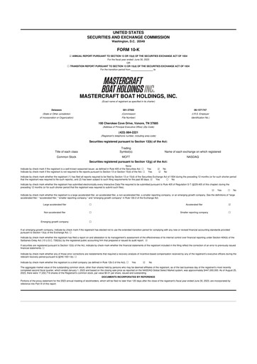 Vorschaubild MasterCraft Boat 10-K Jahresbericht 2023