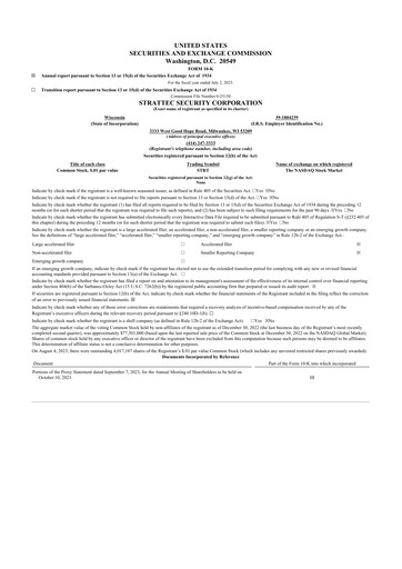 Thumbnail Strattec Security 10-K Annual Report 2023