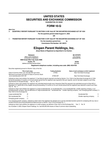 Miniature e2open 10-Q Rapport trimestriel 2023 