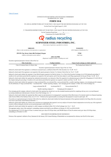 Vorschaubild Radius Recycling 10-K Jahresbericht 2023