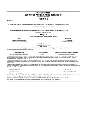 Thumbnail JFrog 10-Q Quarterly Report FY2023 