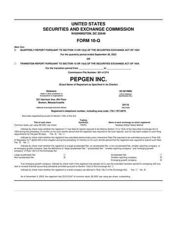Thumbnail PepGen 10-Q Quarterly Report FY2023 
