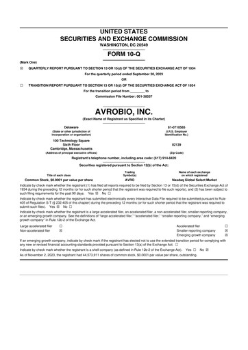 Thumbnail Tectonic Therapeutic 10-Q Quarterly Report FY2023 