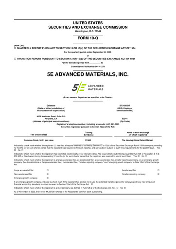 Thumbnail 5E Advanced Materials 10-Q Quarterly Report FY2023 