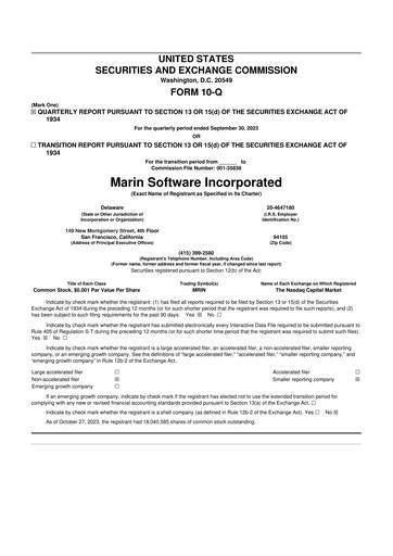 Thumbnail Marin Software 10-Q Quarterly Report FY2023 
