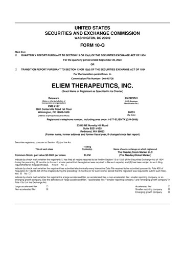 Vorschaubild Climb Bio 10-Q Quartalsbericht 2023 