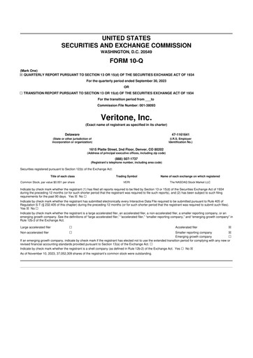 Thumbnail Veritone 10-Q Quarterly Report FY2023 