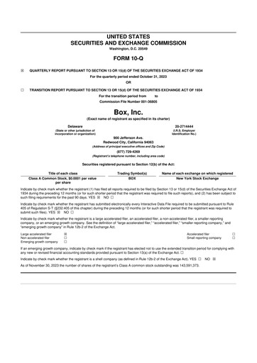 Thumbnail Box, Inc. 10-Q Quarterly Report FY2024 