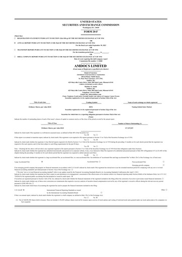 Thumbnail Amdocs 20-F Annual Report 2023