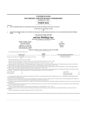 Miniature enGene 10-K Rapport annuel 2023
