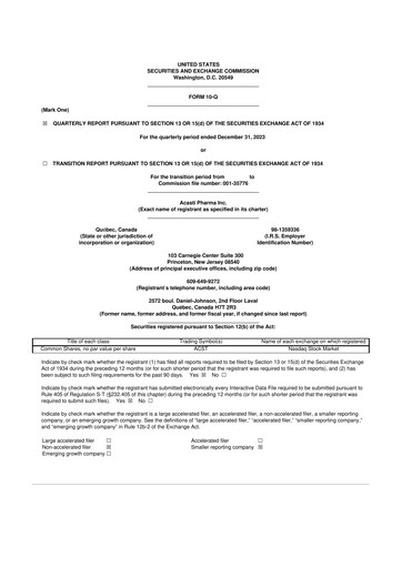 Miniature Grace Therapeutics 10-Q Rapport trimestriel 2024 