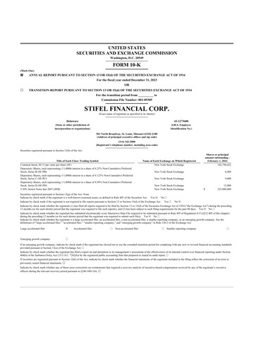 Thumbnail Stifel
 10-K Annual Report 2023