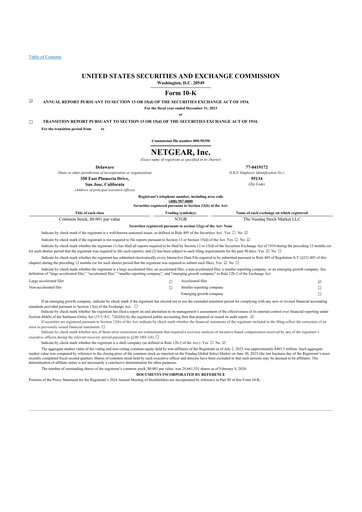 Thumbnail NETGEAR 10-K Annual Report 2023