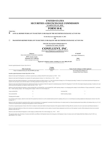 Thumbnail Confluent 10-K Annual Report 2023