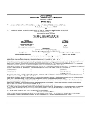 Thumbnail Regional Management Corp.
 10-K Annual Report 2023