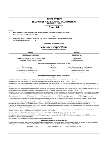 Miniature Navient 10-K Rapport annuel 2023