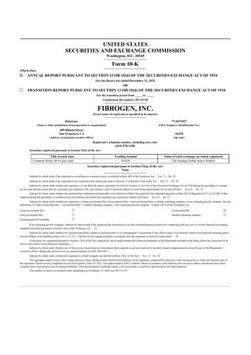 Thumbnail FibroGen 10-K Annual Report 2023