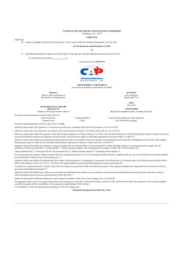 Thumbnail CrossAmerica Partners 10-K Annual Report 2023