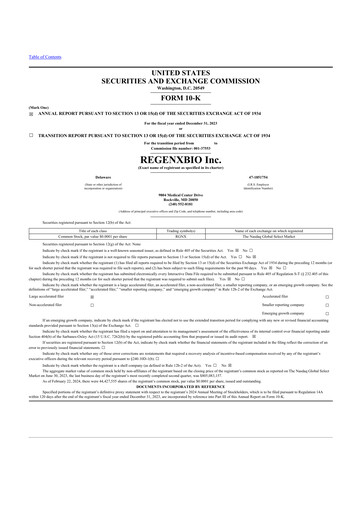 Thumbnail REGENXBIO 10-K Annual Report 2023