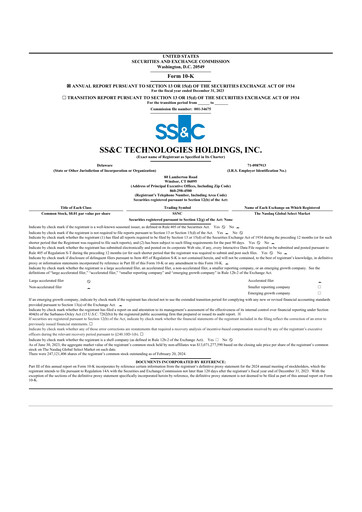 Thumbnail SS&C Technologies
 10-K Annual Report 2023