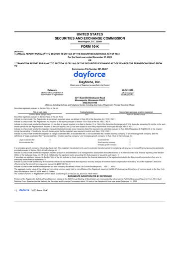 Thumbnail Dayforce 10-K Annual Report 2023
