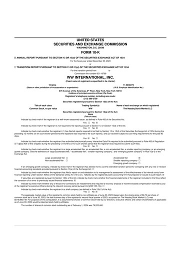 Thumbnail Weight Watchers 10-K Annual Report 2023
