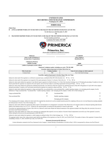 Thumbnail Primerica
 10-K Annual Report 2023