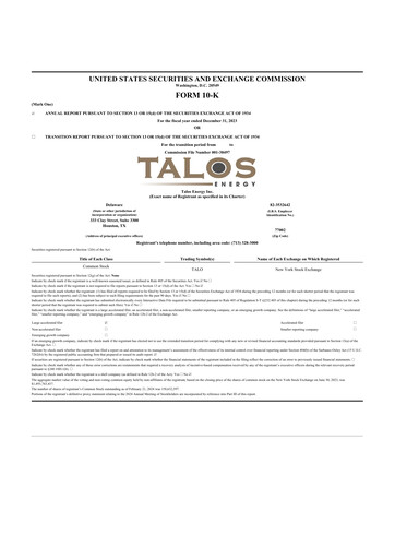 Thumbnail Talos Energy 10-K Annual Report 2023
