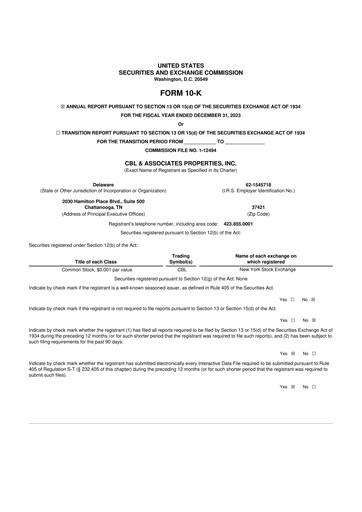 Thumbnail CBL Properties
 10-K Annual Report 2023