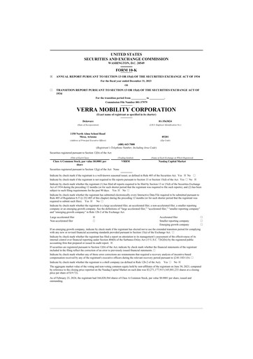 Vorschaubild Verra Mobility 10-K Jahresbericht 2023
