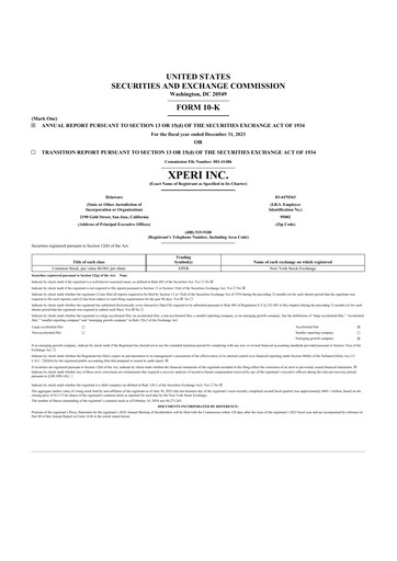 Thumbnail Xperi 10-K Annual Report 2023