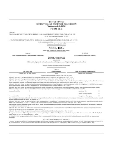 Vorschaubild Seer Inc 10-K Jahresbericht 2023