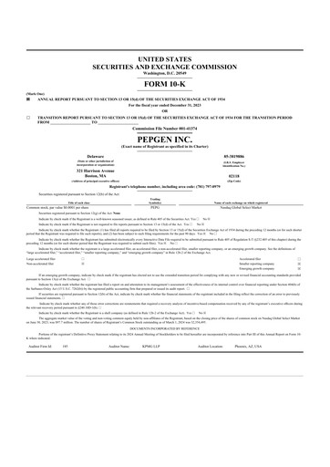 Miniature PepGen 10-K Rapport annuel 2023