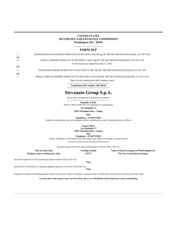 Thumbnail Stevanato Group 20-F Annual Report 2023